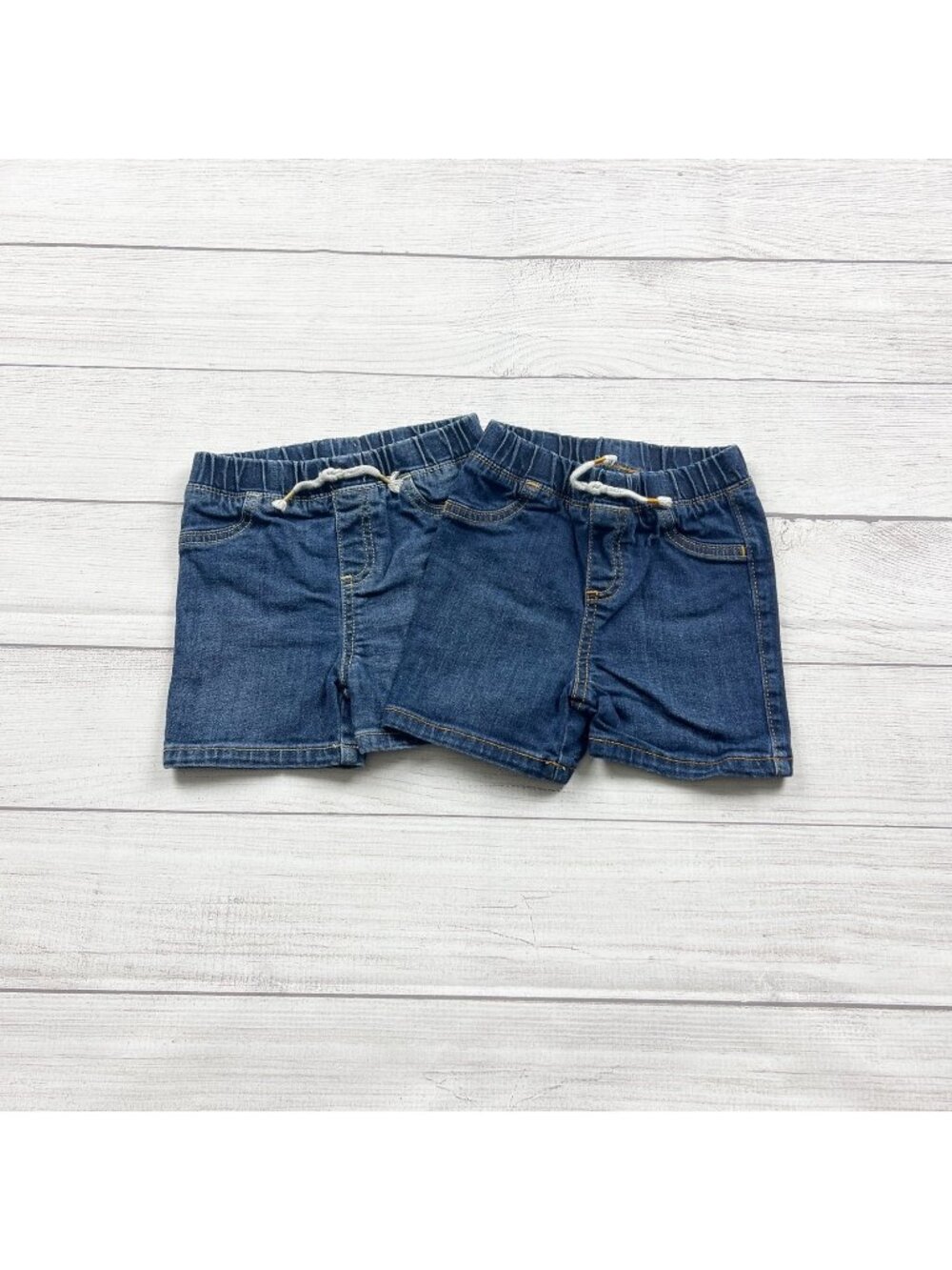Jumping Beans Toddler Boys 2 Pair Bundle Denim Shorts 12-18 months